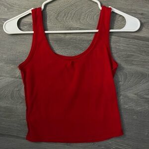 red tank
top